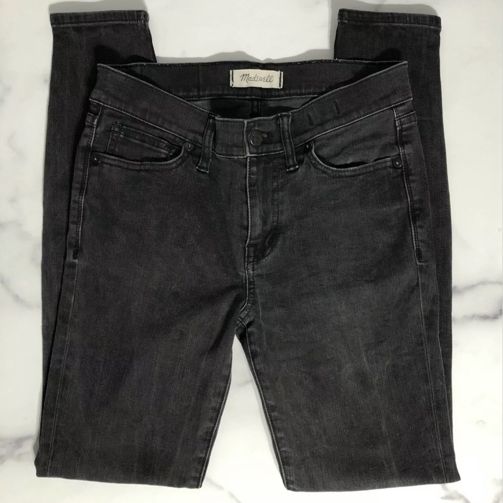 Madewell Skinny Skinny Faded Black Jeans
